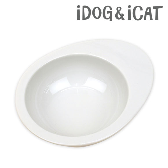 IDOG&ICAT オリジナル ドゥーエッグフードボウル 無地ホワイト